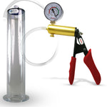 LeLuv® Ultima Penis Pump -  Ergonomic Silicone Grips and Clear Hose with Wide Flange Cylinders