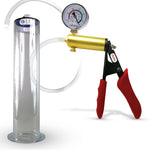 LeLuv® Ultima Penis Pump -  Ergonomic Silicone Grips and Clear Hose with Wide Flange Cylinders