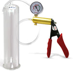 LeLuv® Ultima Penis Pump -  Ergonomic Silicone Grips and Clear Hose with Round Flange Cylinders
