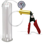 LeLuv® Ultima Penis Pump -  Ergonomic Silicone Grips and Clear Hose with Round Flange Cylinders