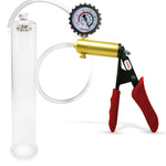 LeLuv® Ultima Penis Pump -  Ergonomic Silicone Grips and Clear Hose with Round Flange Cylinders