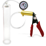 LeLuv® Ultima Penis Pump -  Ergonomic Silicone Grips and Clear Hose with Round Flange Cylinders