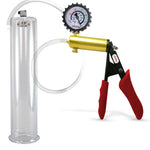 LeLuv® Ultima Penis Pump -  Ergonomic Silicone Grips and Clear Hose with Round Flange Cylinders
