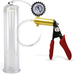 LeLuv® Ultima Penis Pump -  Ergonomic Silicone Grips and Clear Hose with Round Flange Cylinders
