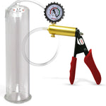 LeLuv® Ultima Penis Pump -  Ergonomic Silicone Grips and Clear Hose with Round Flange Cylinders