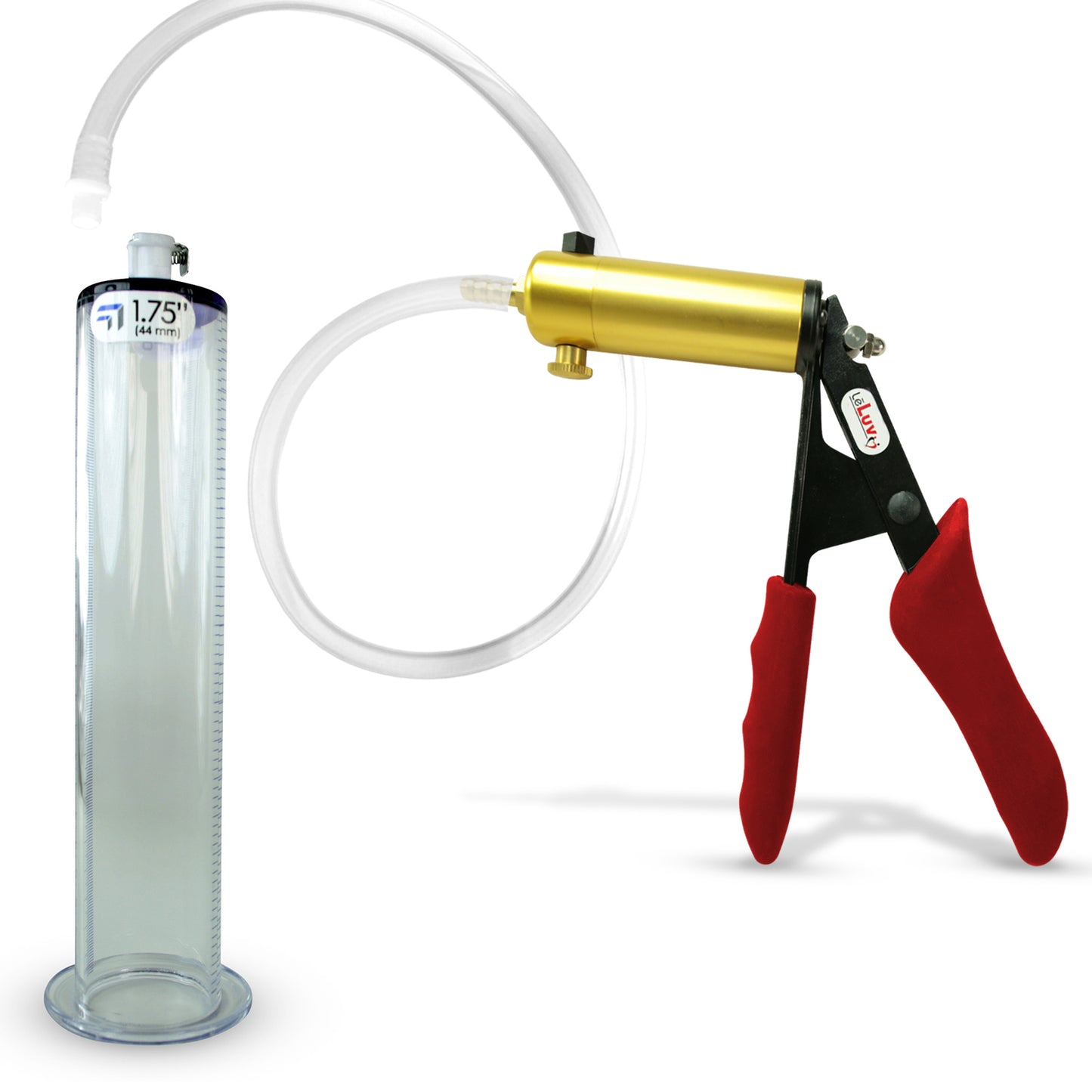 LeLuv® Ultima Penis Pump -  Ergonomic Silicone Grips and Clear Hose with Wide Flange Cylinders