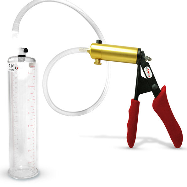 LeLuv® Ultima Penis Pump -  Ergonomic Silicone Grips and Clear Hose with Wide Flange Cylinders