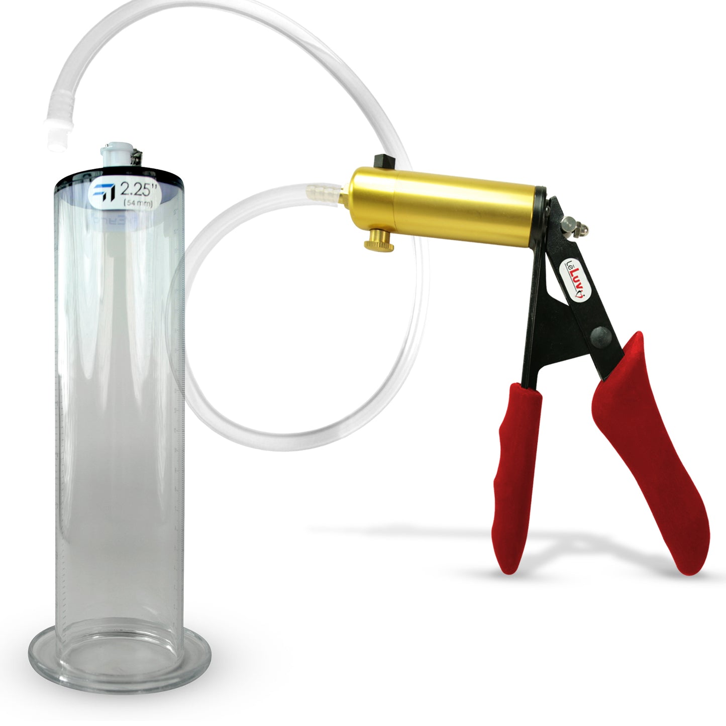 LeLuv® Ultima Penis Pump -  Ergonomic Silicone Grips and Clear Hose with Wide Flange Cylinders
