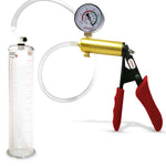 LeLuv® Ultima Penis Pump -  Ergonomic Silicone Grips and Clear Hose with Round Flange Cylinders