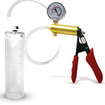 LeLuv® Ultima Penis Pump -  Ergonomic Silicone Grips and Clear Hose with Round Flange Cylinders