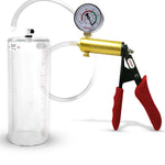 LeLuv® Ultima Penis Pump -  Ergonomic Silicone Grips and Clear Hose with Round Flange Cylinders