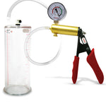 LeLuv® Ultima Penis Pump -  Ergonomic Silicone Grips and Clear Hose with Round Flange Cylinders
