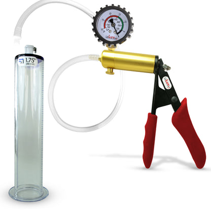 LeLuv® Ultima Penis Pump -  Ergonomic Silicone Grips and Clear Hose with Wide Flange Cylinders