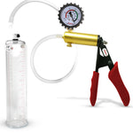 LeLuv® Ultima Penis Pump -  Ergonomic Silicone Grips and Clear Hose with Round Flange Cylinders