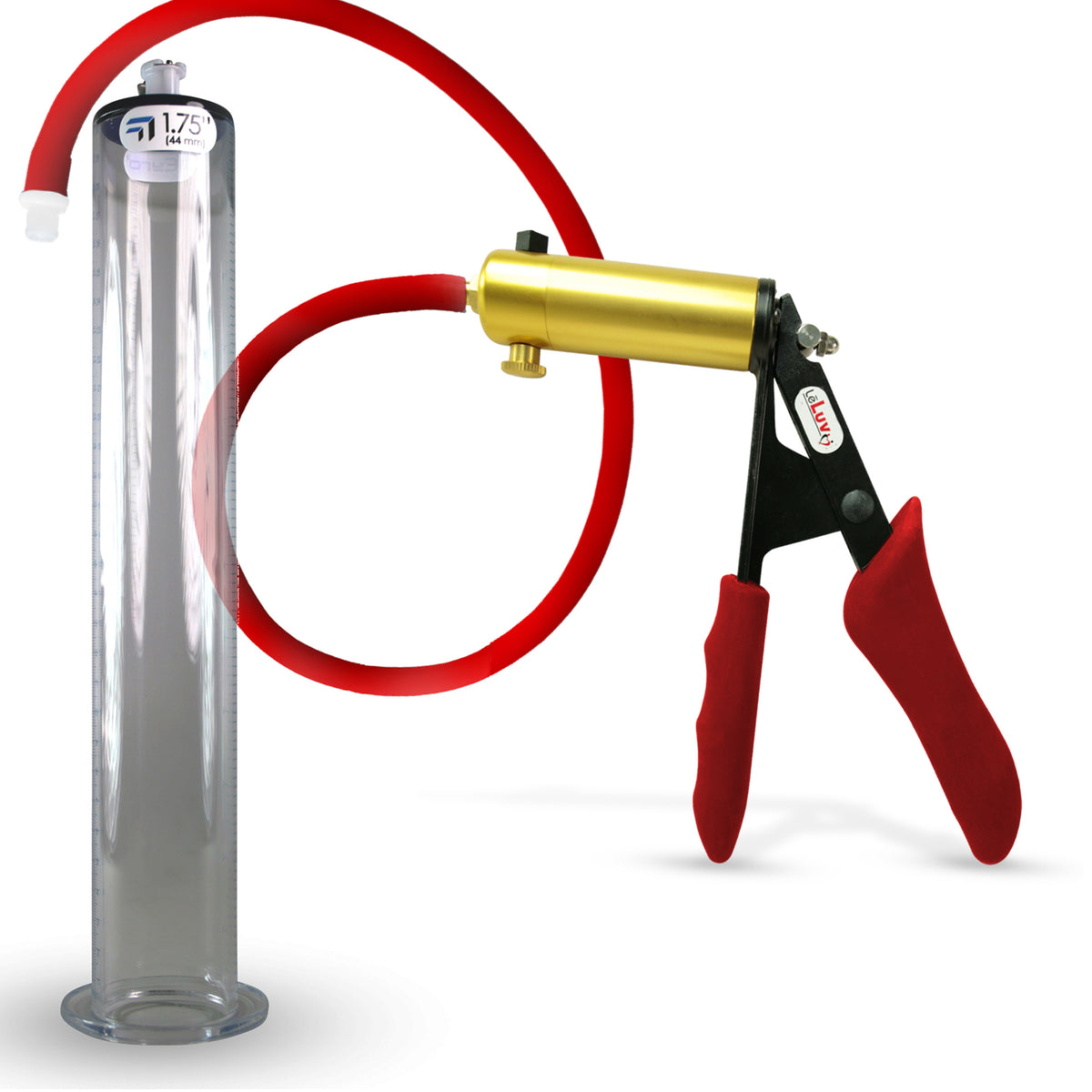 LeLuv® Ultima Premium Penis Pump - Silicone Grips & Hose with Wide Flange Cylinder
