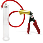 LeLuv® Ultima Premium Penis Pump - Silicone Grips & Hose with Round Flange Cylinder