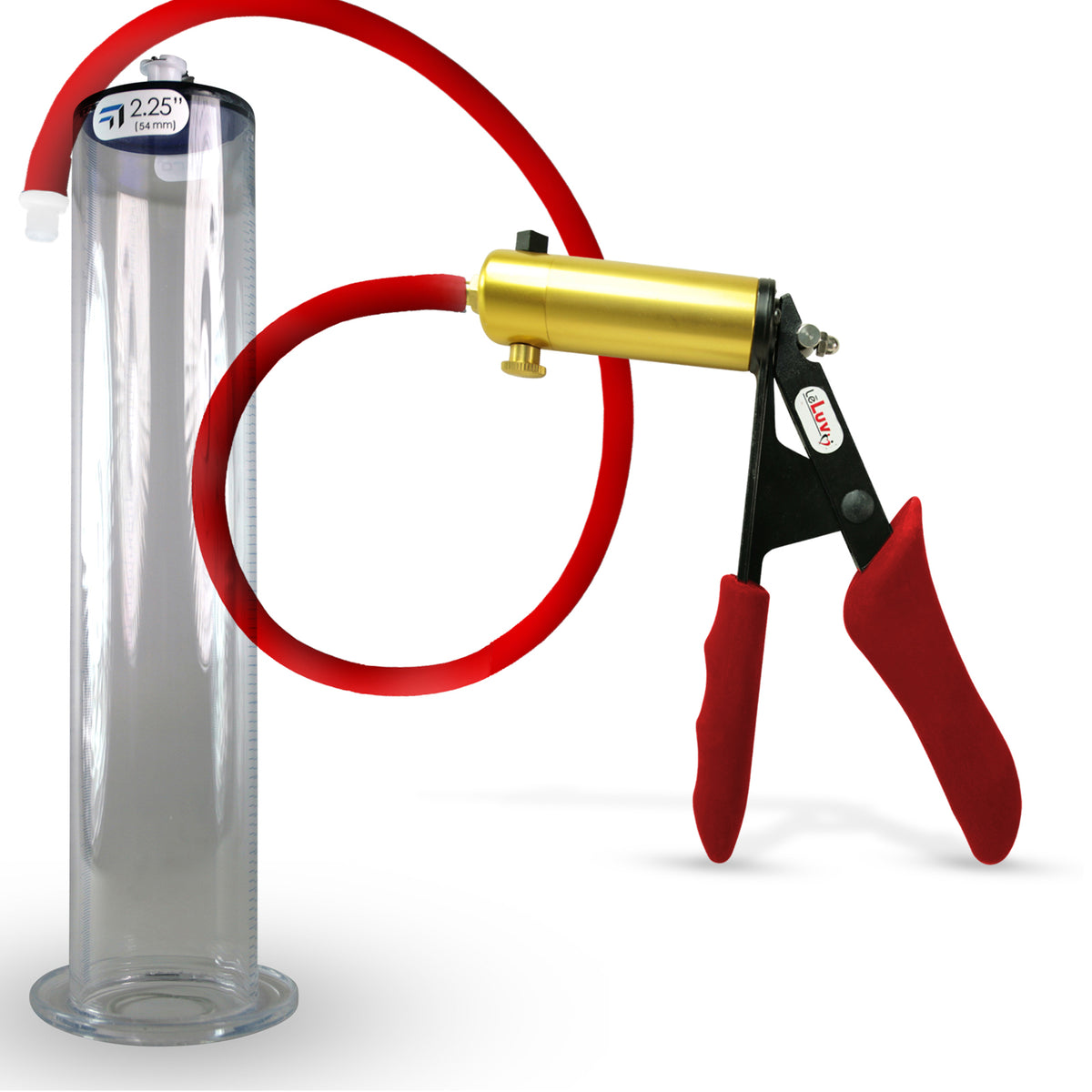 LeLuv® Ultima Premium Penis Pump - Silicone Grips & Hose with Wide Flange Cylinder