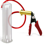 LeLuv® Ultima Premium Penis Pump - Silicone Grips & Hose with Round Flange Cylinder