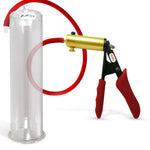 LeLuv® Ultima Premium Penis Pump - Silicone Grips & Hose with Round Flange Cylinder