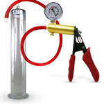 LeLuv® Ultima Premium Penis Pump - Silicone Grips & Hose with Wide Flange Cylinder
