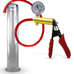 LeLuv® Ultima Premium Penis Pump - Silicone Grips & Hose with Wide Flange Cylinder