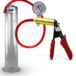 LeLuv® Ultima Premium Penis Pump - Silicone Grips & Hose with Wide Flange Cylinder
