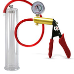 LeLuv® Ultima Premium Penis Pump - Silicone Grips & Hose with Round Flange Cylinder