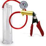 LeLuv® Ultima Premium Penis Pump - Silicone Grips & Hose with Round Flange Cylinder