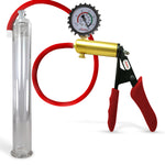 LeLuv® Ultima Premium Penis Pump - Silicone Grips & Hose with Round Flange Cylinder