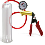 LeLuv® Ultima Premium Penis Pump - Silicone Grips & Hose with Round Flange Cylinder