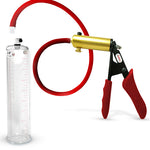 LeLuv® Ultima Premium Penis Pump - Silicone Grips & Hose with Round Flange Cylinder