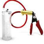LeLuv® Ultima Premium Penis Pump - Silicone Grips & Hose with Round Flange Cylinder