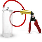 LeLuv® Ultima Premium Penis Pump - Silicone Grips & Hose with Round Flange Cylinder