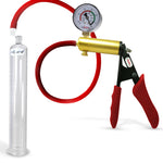 LeLuv® Ultima Premium Penis Pump - Silicone Grips & Hose with Round Flange Cylinder