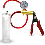 LeLuv® Ultima Premium Penis Pump - Silicone Grips & Hose with Round Flange Cylinder