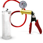 LeLuv® Ultima Premium Penis Pump - Silicone Grips & Hose with Round Flange Cylinder