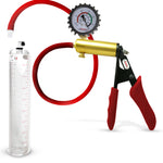 LeLuv® Ultima Premium Penis Pump - Silicone Grips & Hose with Round Flange Cylinder