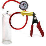 LeLuv® Ultima Premium Penis Pump - Silicone Grips & Hose with Round Flange Cylinder