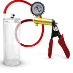 LeLuv® Ultima Premium Penis Pump - Silicone Grips & Hose with Round Flange Cylinder