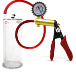 LeLuv® Ultima Premium Penis Pump - Silicone Grips & Hose with Round Flange Cylinder