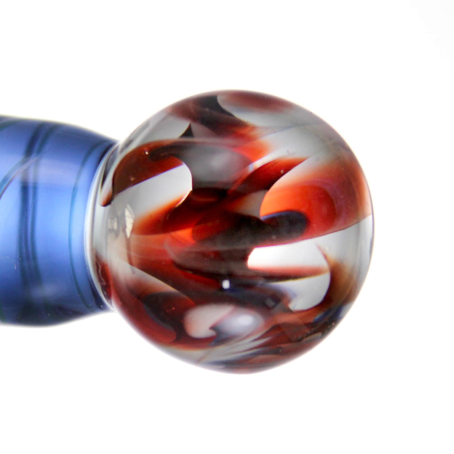 LeLuv Glass DreamScape Curved Double Tipped G-Spot Stimulator Dildo