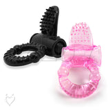 Vibrating Penis Ring TONGUE TICKLER Clitoris Stimulator