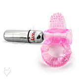 Vibrating Penis Ring TONGUE TICKLER Clitoris Stimulator