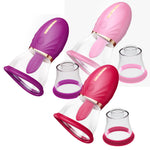 Vagina Vacuum Pump Magic Tongue | Vibrating Clitoral Tickler | 2 Cup Sizes!