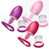 Vagina Vacuum Pump Magic Tongue | Vibrating Clitoral Tickler | 2 Cup Sizes!