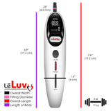 LeLuv Magna LCD Smart Penis Pump | 9 or 12 Inch Length Cylinder | Round Flange