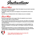 LeLuv Magna LCD Smart Penis Pump | 9 or 12 Inch Length Cylinder | Wide Flange