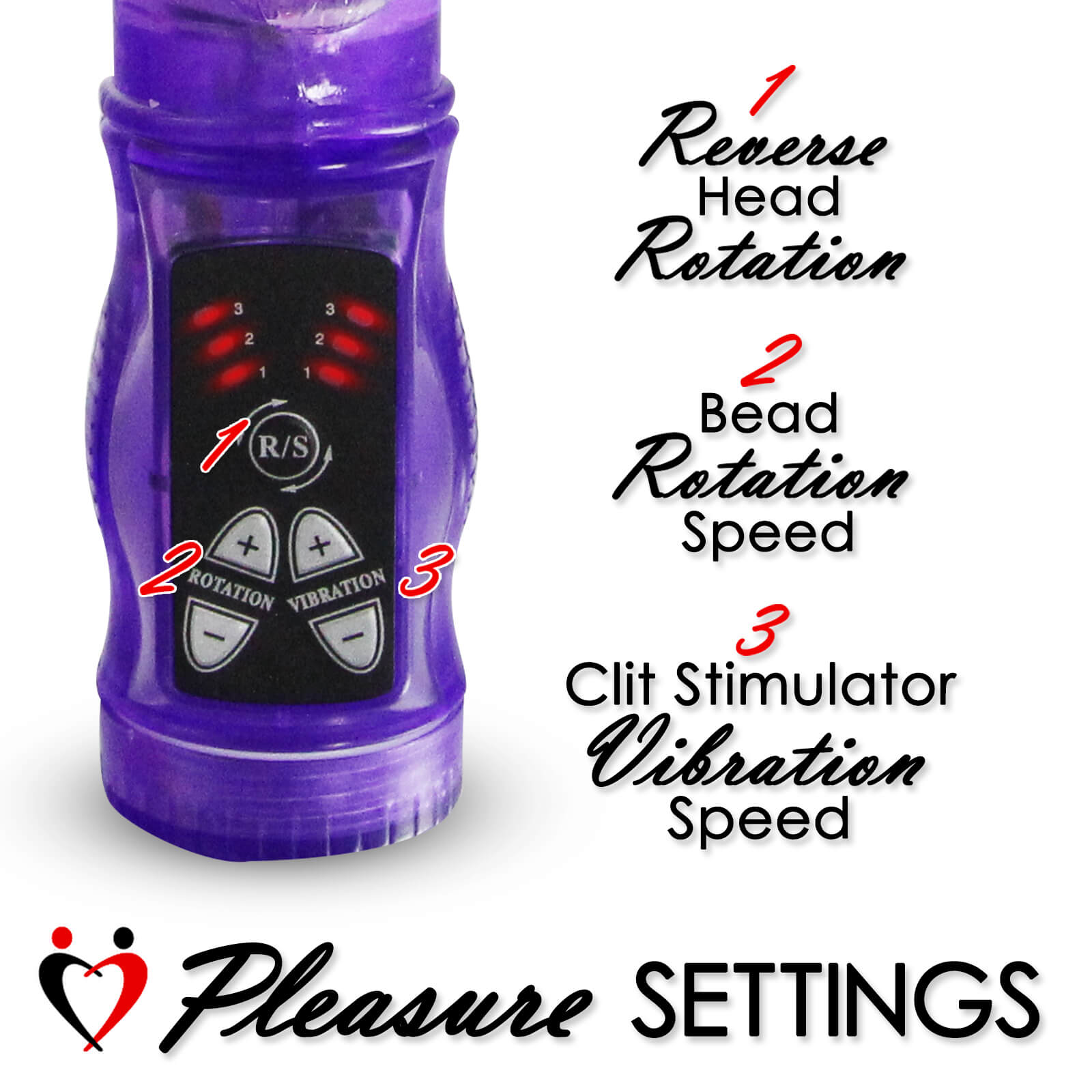 Rabbit Vibrator SLIM BUNNY Showerproof Beaded Shaft
