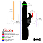 Rabbit Vibrator SLIM BUNNY Showerproof Beaded Shaft