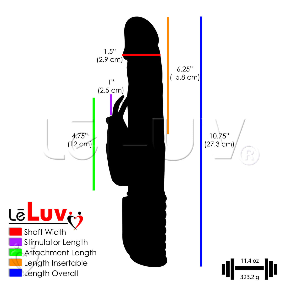 Rabbit Vibrator WAVE PASSION Rotating Digital Control